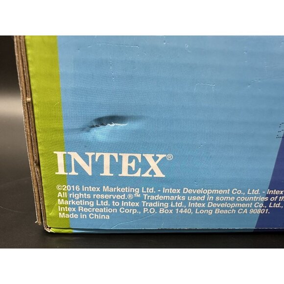 Intex Sit N Float Inflatable Lounge Pool Chair Swimming Beach Orange New In Box - Picture 8 of 14